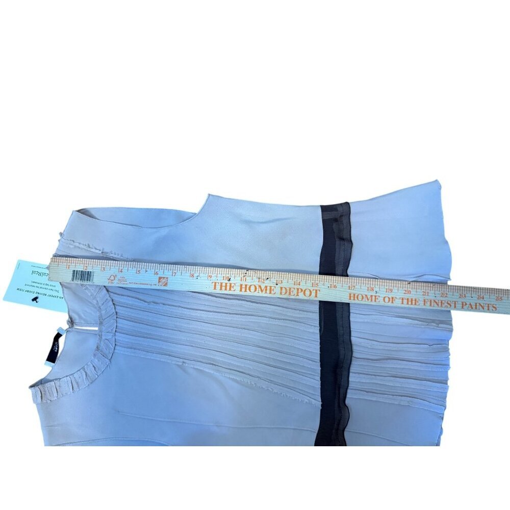 Prada Womens Opaline Satin 2 Piece Set Skirt Sleeveless Size 40 Made In Italy Bl - Picture 7 of 16